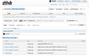 GitHub screenshot