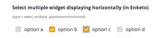 Horizontal Choices