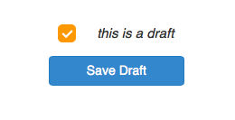 Save as Draft